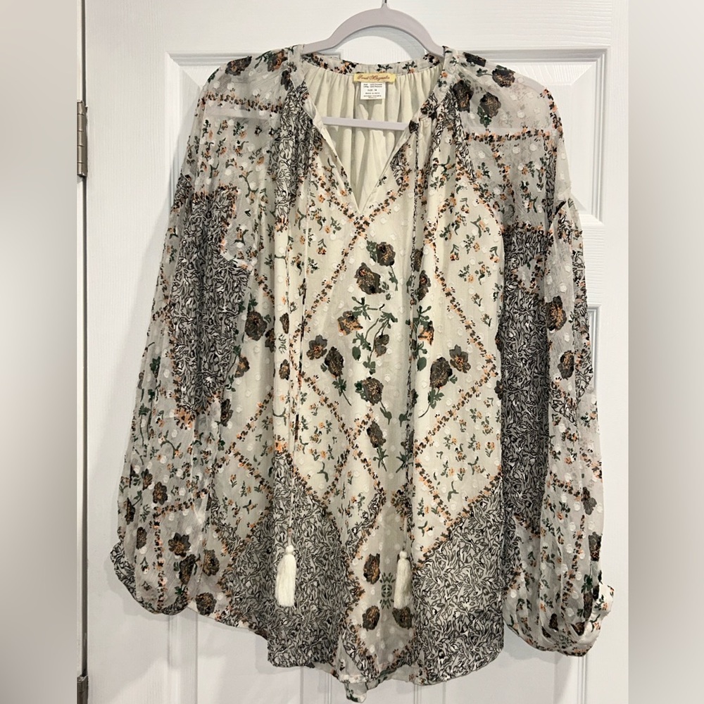 Sweet Magnolia Women’s Blouse Top Size Medium